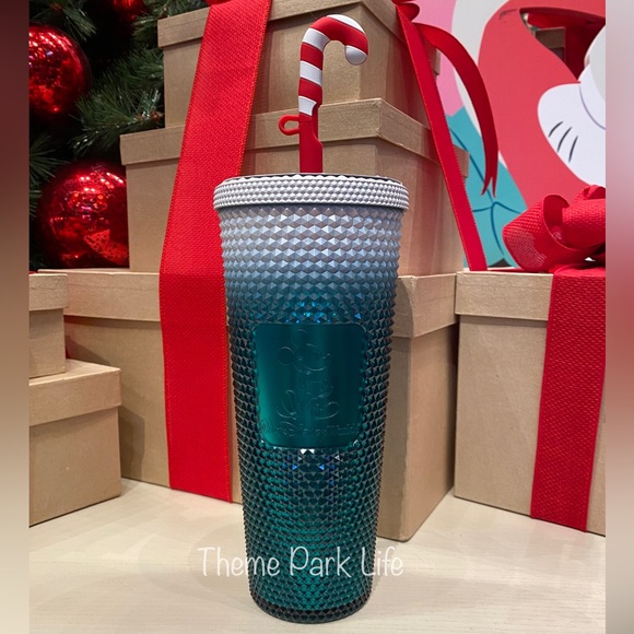 Starbucks Other - Walt Disney World Parks Christmas 2023 Starbucks Venti Bling Tumbler Candy Cane